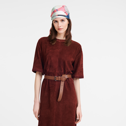 Le Pliage Xtra Ladie's belt , Cognac - Leather