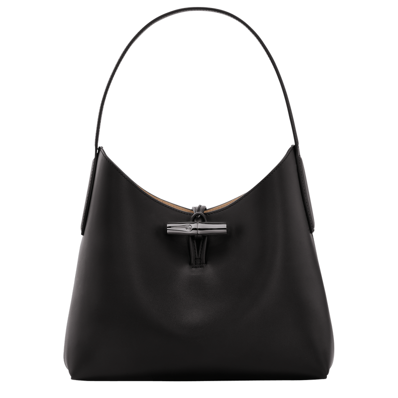 Roseau M Hobo bag , Black - Leather  - View 1 of  6