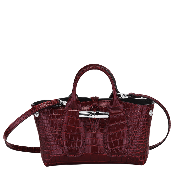 Top handle bag XS Roseau Burgundy (10057HTS009) | Longchamp US Top handle bag XS Roseau Burgundy (10057HTS009) | Longchamp US
