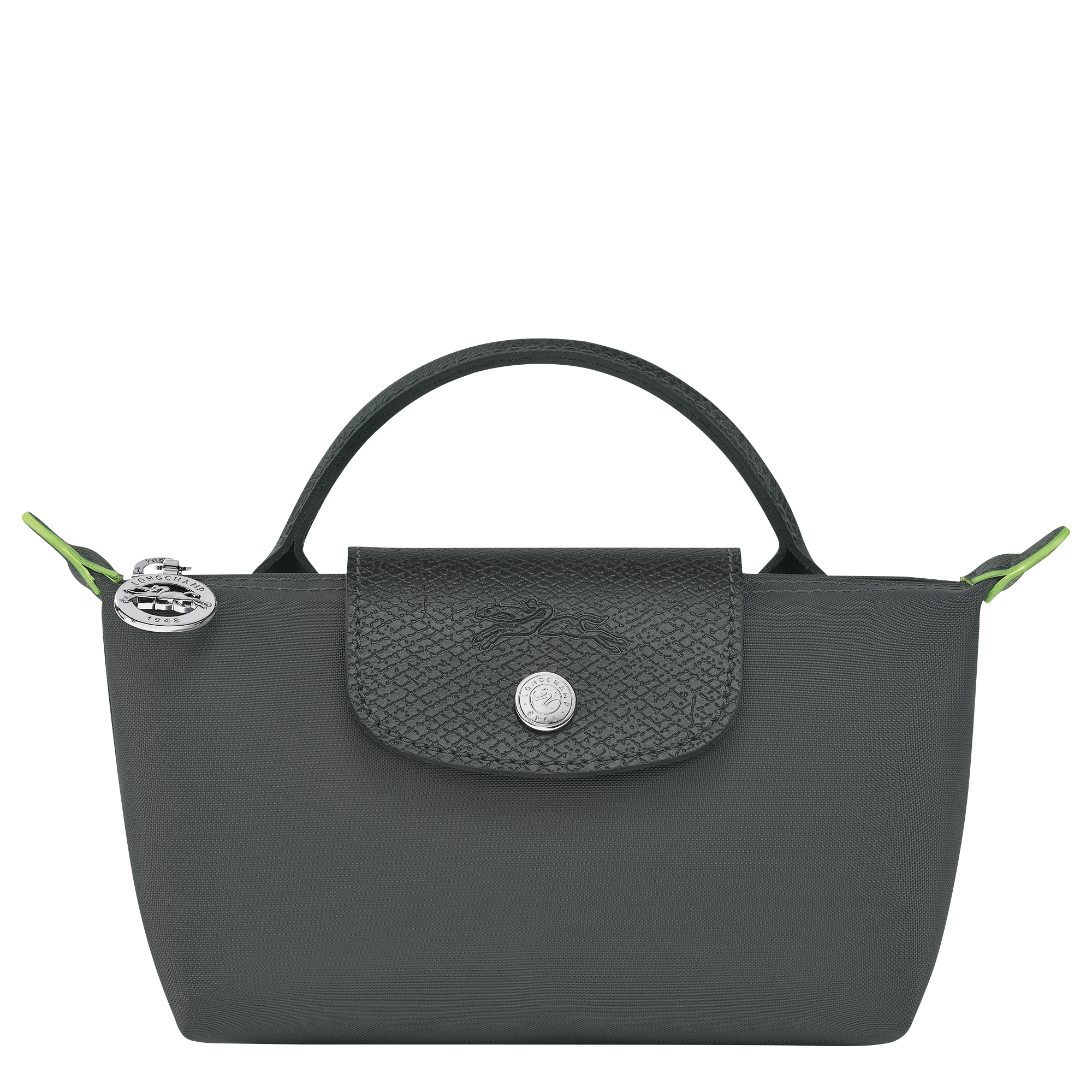 Longchamp Le Pliage Cosmetic Case in Gray