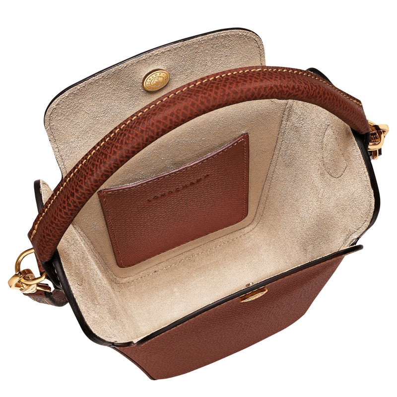 Borsa Pop-corn XS &Eacute;pure , Pelle - Marrone  - View 5 of  6