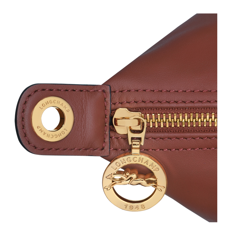 Le Pliage Xtra S Handbag , Mahogany - Leather  - View 6 of  6