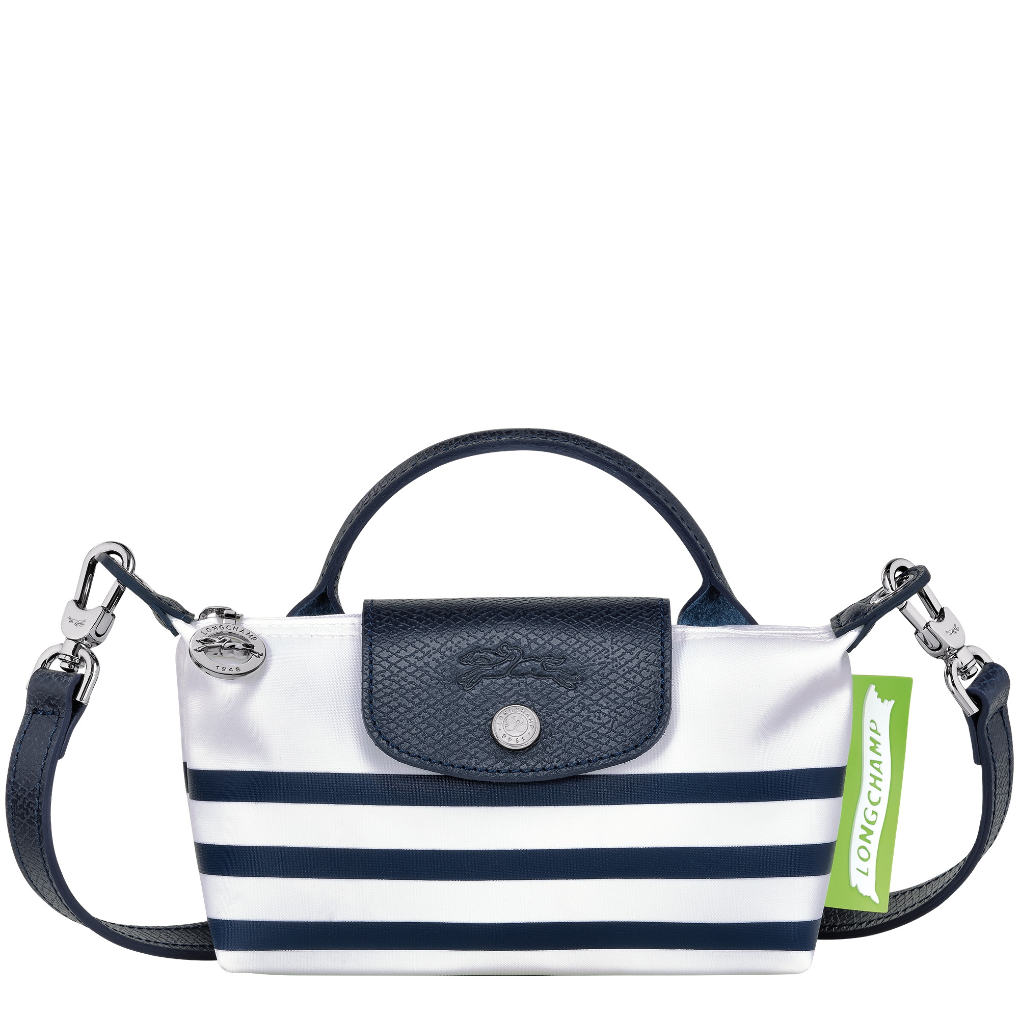 Le Pliage Collection Pouch Navy/White - Canvas (34205HDF165