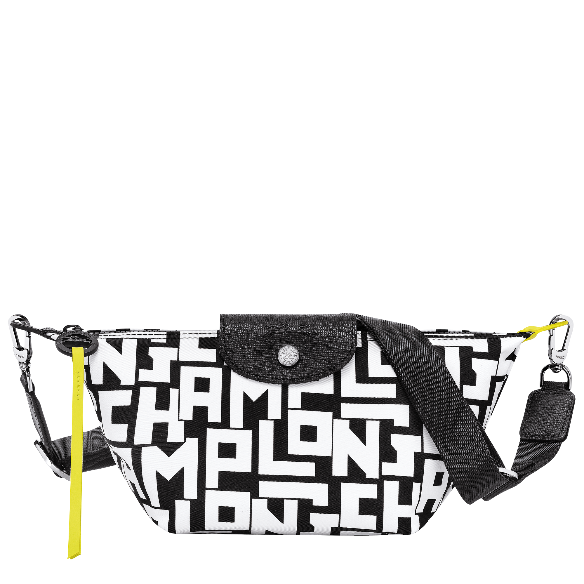 Le Pliage LGP Crossbody bag XS, Black/White