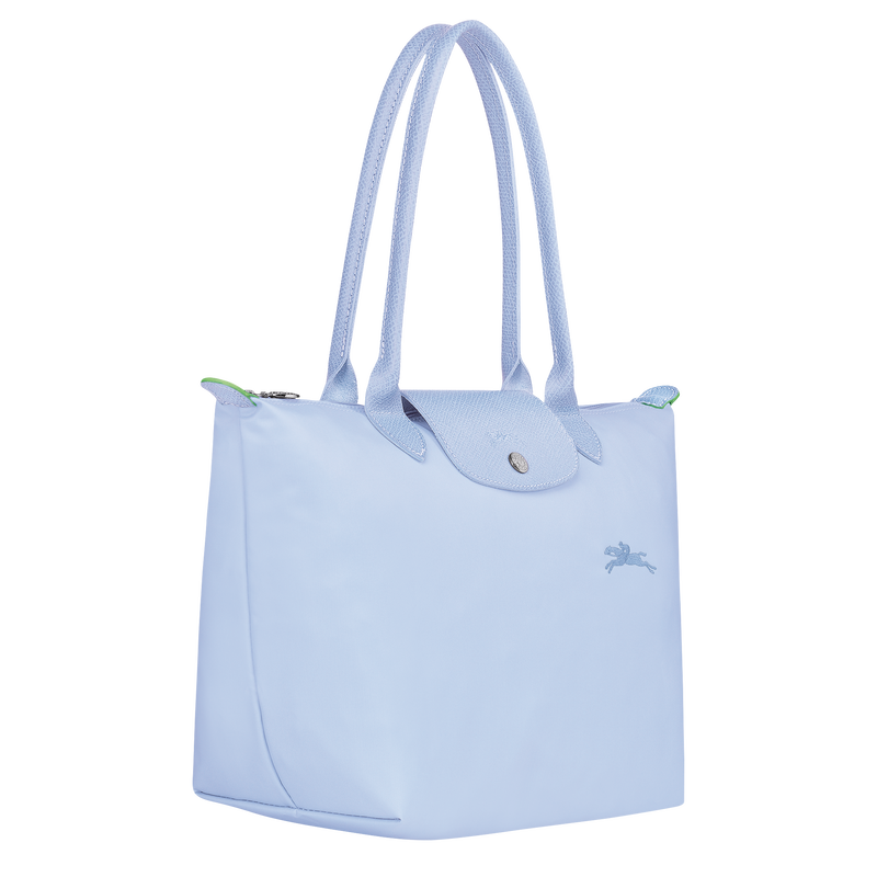 Le Pliage Green M Tote bag , Sky Blue - Recycled canvas  - View 2 of  4