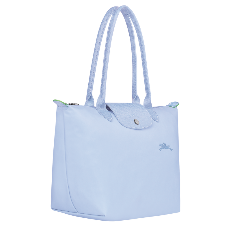 Le Pliage Green M Tote bag , Sky Blue - Recycled canvas  - View 2 of  4