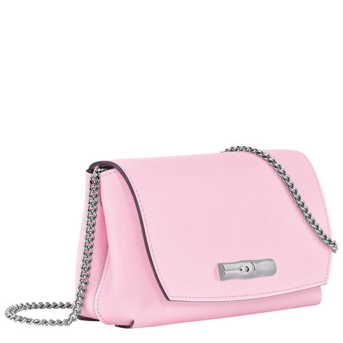 Roseau Clutch , Pink - Leather - View 3 of  6