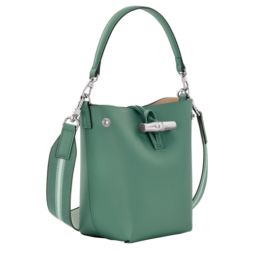 Le Roseau XS Bucket bag , Sage - Leather - View 3 of  5