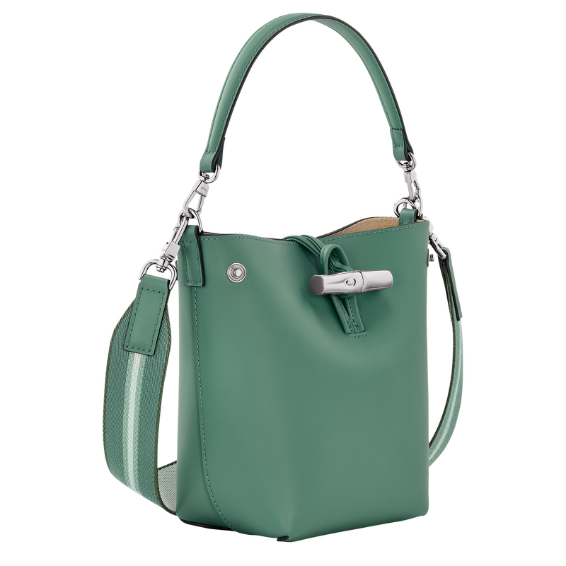 Le Roseau XS Bucket bag , Sage - Leather  - View 3 of  5