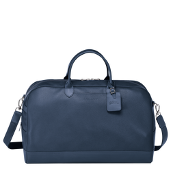 Le Foulonné M Travel bag , Navy - Leather