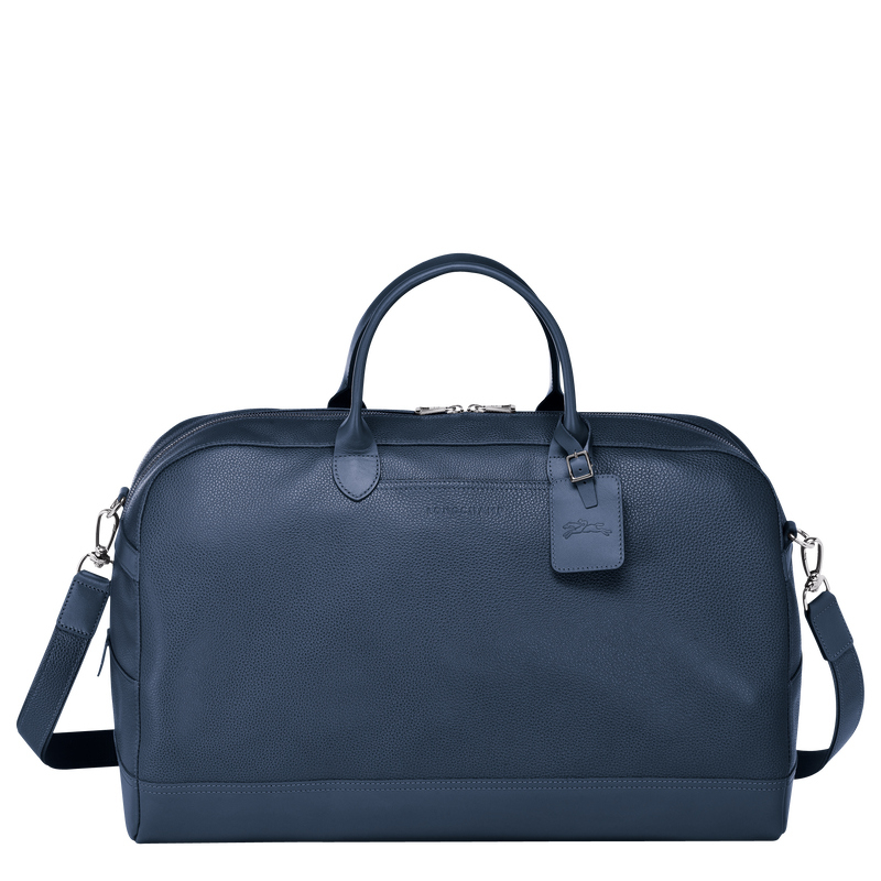 Le Foulonné M Travel bag , Navy - Leather  - View 1 of  3