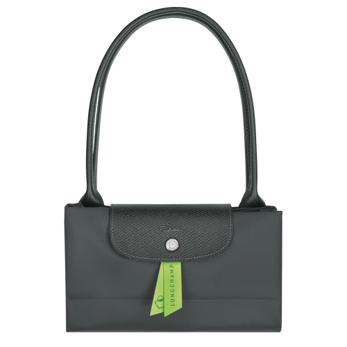 Le Pliage Green L Tote bag , Graphite - Recycled canvas - View 6 of  6