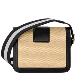 Box-Trot Crossbody bag S, Straw/Black
