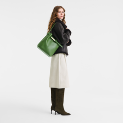 Le Smart L Shoulder bag , Matcha - Leather