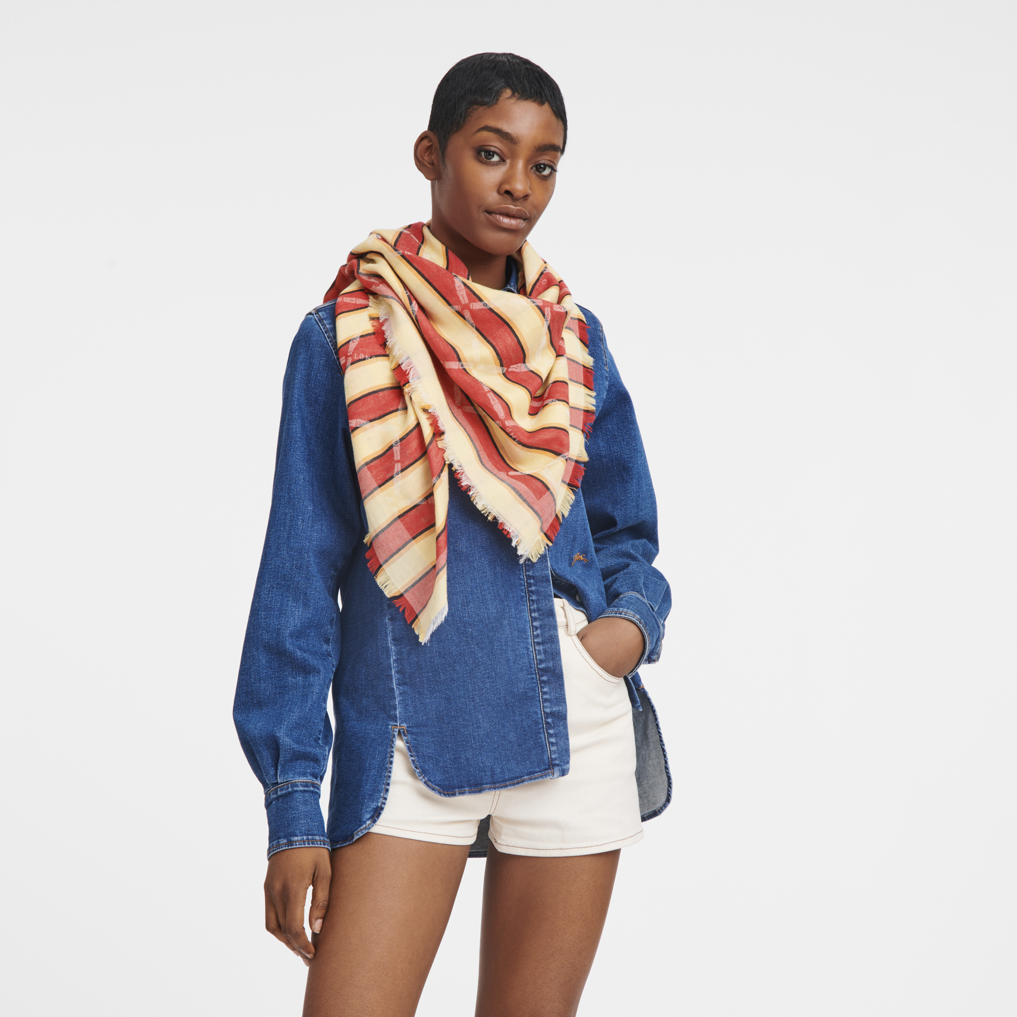 Essential Summertime Stole, Strawberry