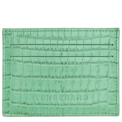 Porte-cartes Longchamp Pocket , Cuir - Menthe