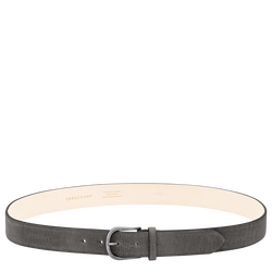 Men's belt , Graphite - Leather