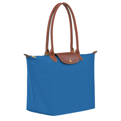 Le Pliage Original L Tote bag , Cobalt - Recycled canvas - View 2 of 5