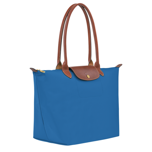 Le Pliage Original L Tote bag , Cobalt - Recycled canvas - View 2 of 5