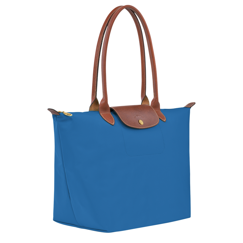 Le Pliage Original L Tote bag , Cobalt - Recycled canvas  - View 2 of 5