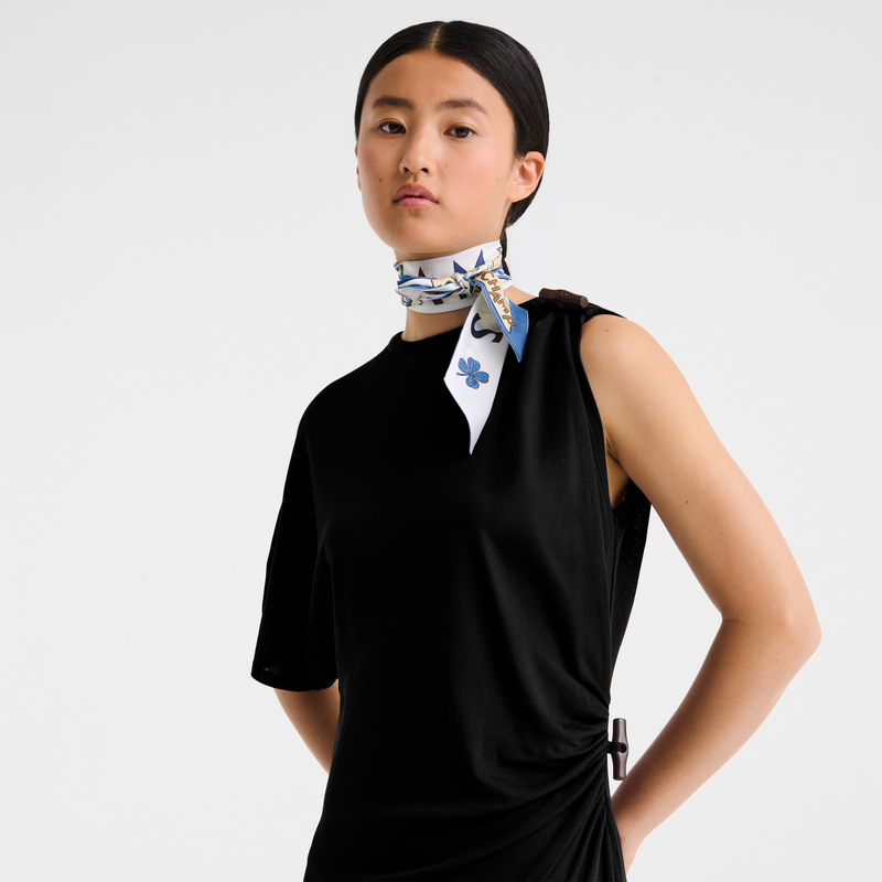 Vestido , Jersey de crep&eacute; - Negro  - Vista 3 de 3