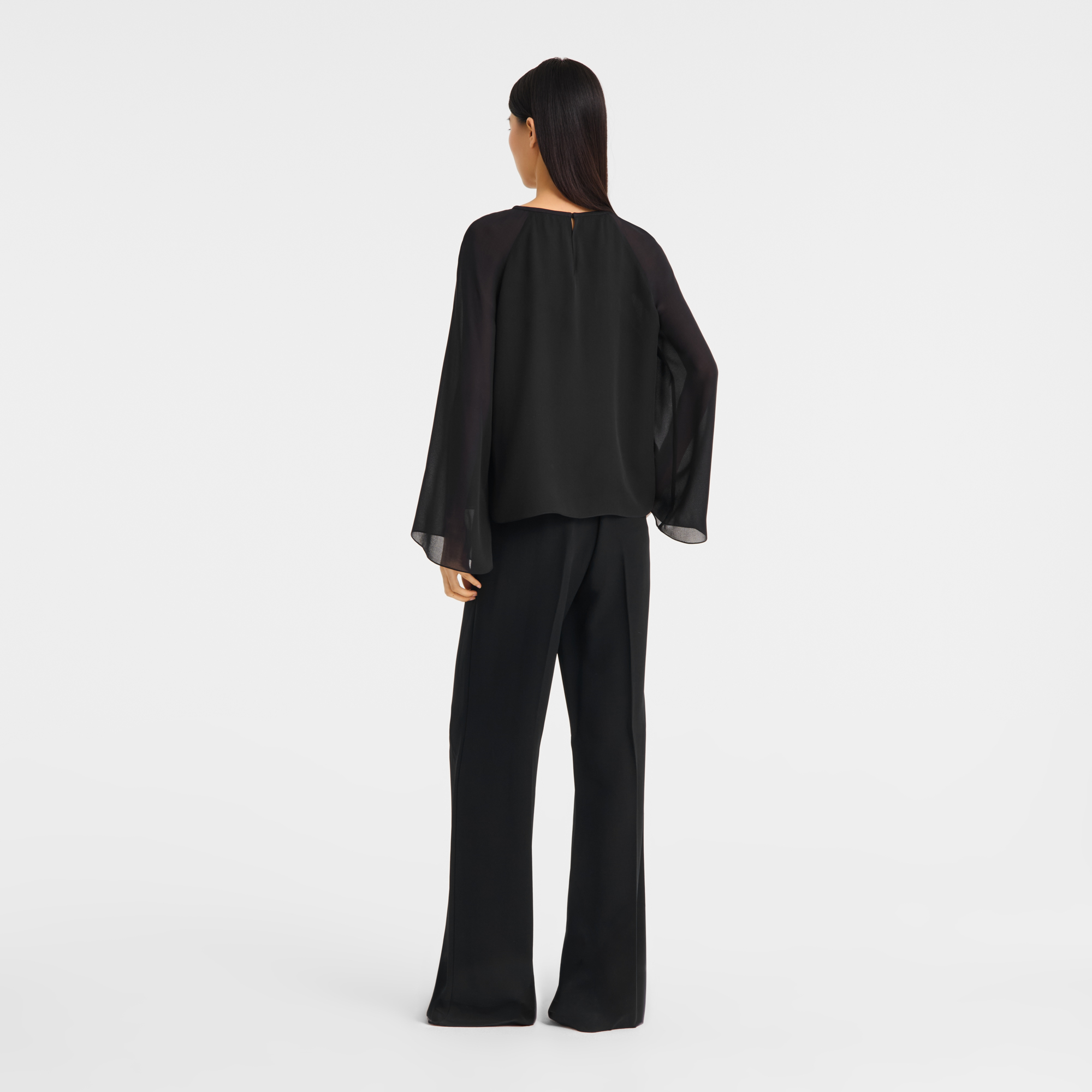 null Bluse, Schwarz