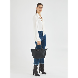 Le Pliage City S Top handle bag , Black - Canvas