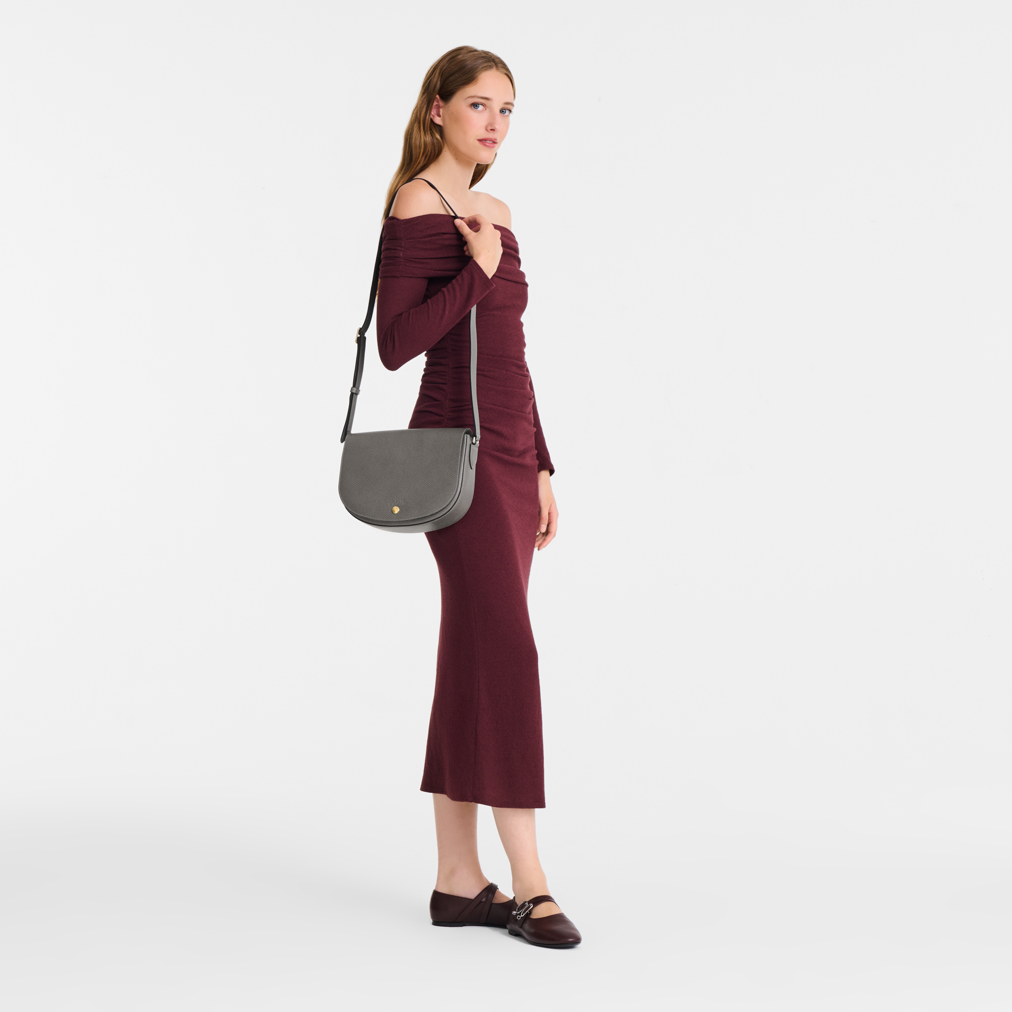&Eacute;pure Crossbody-Tasche M, Turteltaube