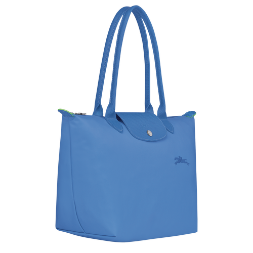 Sac cabas M Le Pliage Green , Toile recyclée - Bleuet - Vue 3 de 5