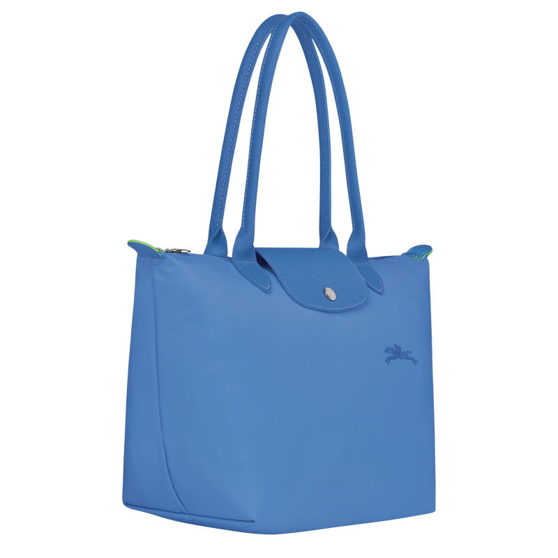 Sac cabas M Le Pliage Green , Toile recyclée - Bleuet  - Vue 3 de 5