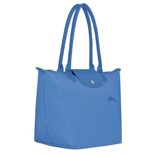 Le Pliage Green M Tote bag , Cornflower - Recycled canvas - View 3 of 5