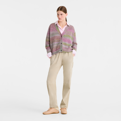 Strickjacke , Strick - Regenbogen