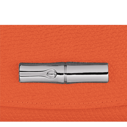 Brieftasche im Kompaktformat Le Roseau , Leder - Orange - Ansicht 3 von 3