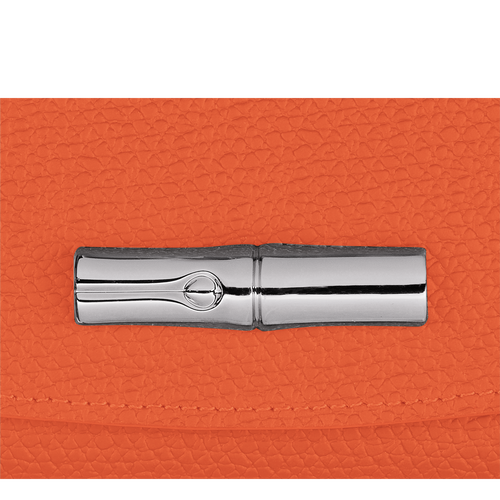 Brieftasche im Kompaktformat Roseau , Leder - Orange - Ansicht 3 von 3