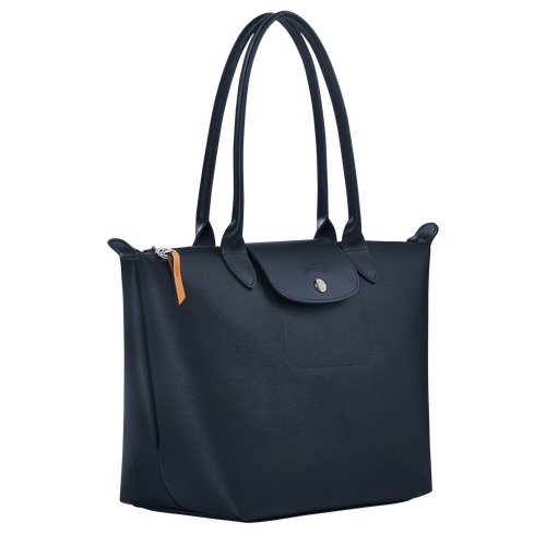 Le Pliage City 肩揹袋 M , 海軍藍色 - 帆布 - 查看 3 4