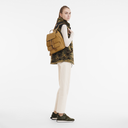Longchamp 3D S Backpack , Tobacco - Leather