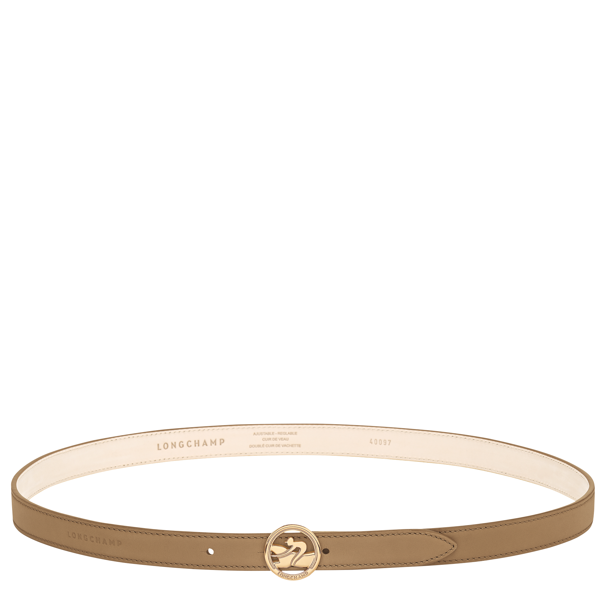 La M&eacute;daille Longchamp Ladies' belt, Desert