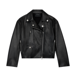 Jacket , Black - Leather