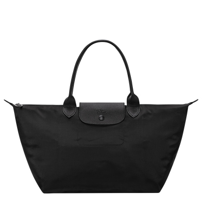 Le Pliage One L Handbag , Black - Recycled canvas
