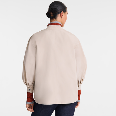 null 和服風格短身外套, 白紙色