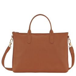 Le Foulonné S Briefcase , Caramel - Leather