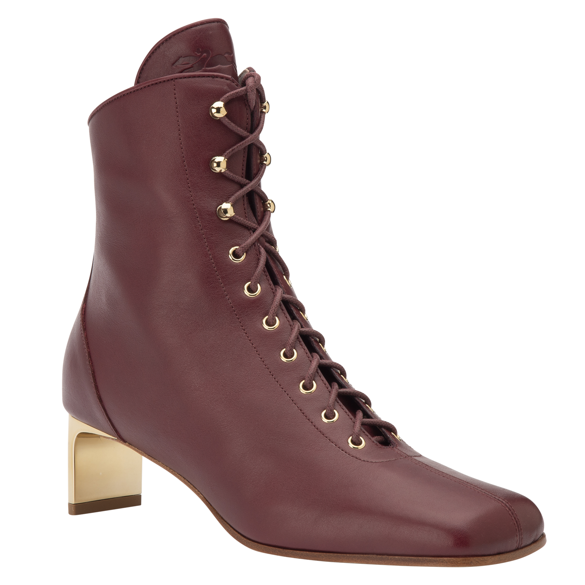 La Patineuse Botas bajas de tac&oacute;n alto, Burdeos