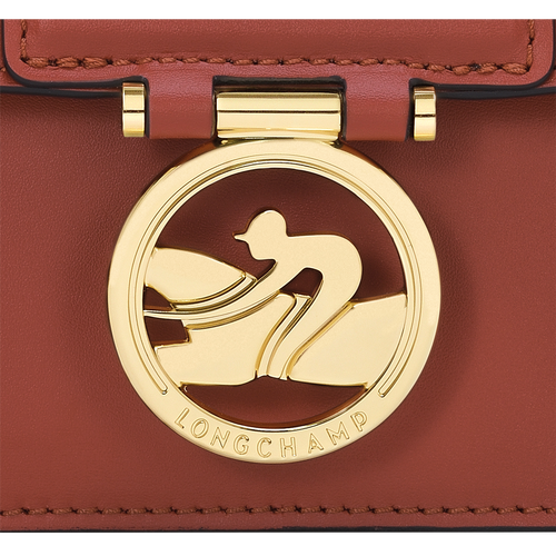 Box-Trot XS Crossbody bag , Mahogany - Leather - View 6 of  6