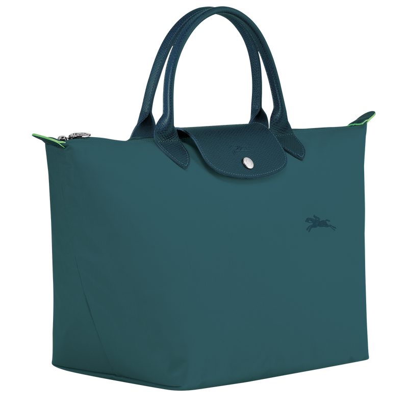 Le Pliage Green M Handbag Peacock - Recycled canvas | Longchamp GB 