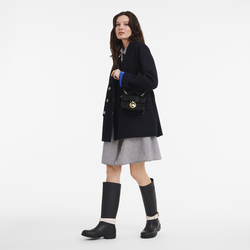 Sac bandoulière XS Box-Trot , Cuir - Noir