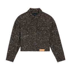 Jacket , Mocha - Tweed