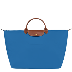 Le Pliage Original 旅行袋 S , 鈷藍色 - 再生帆布