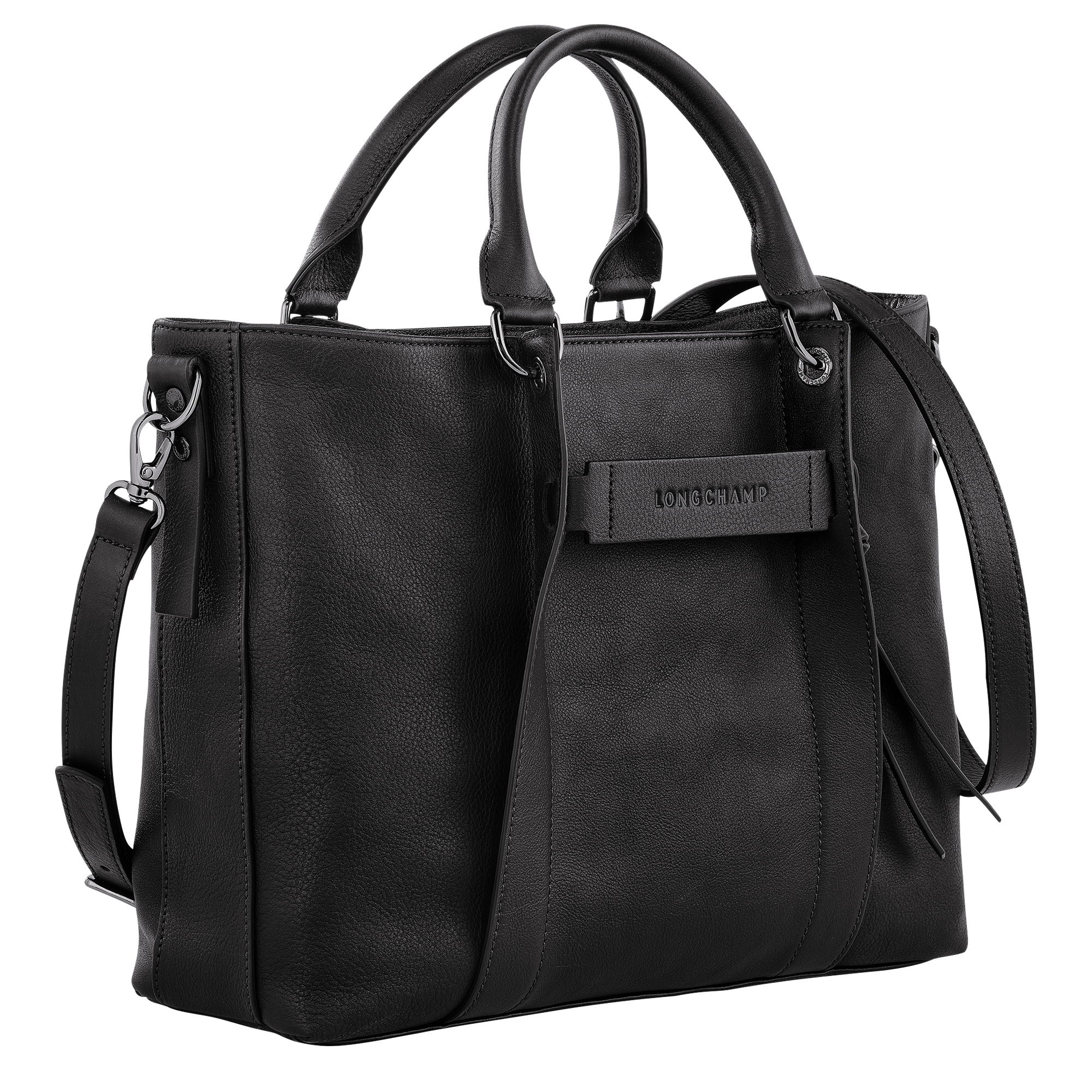 Longchamp 3D Handtasche M, Schwarz