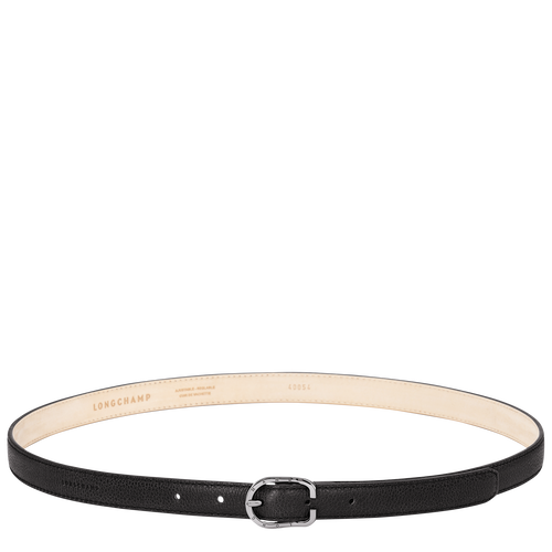 Le Foulonné Ladies' belt Black - Leather | Longchamp US