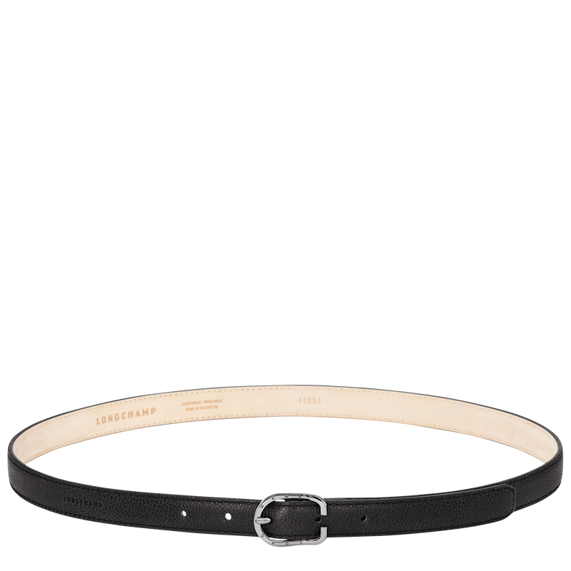 Le Foulonné Ladies' belt Black - Leather | Longchamp US